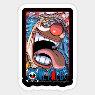 buggy star clown Sticker